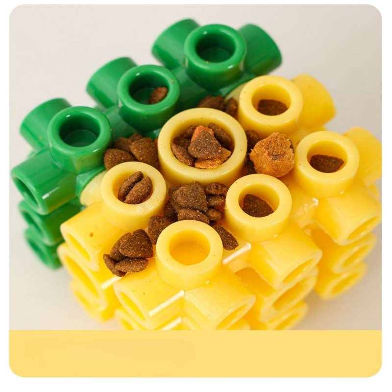 Puppy Pet Supplies Square Food - Rubber Treat Dispensing Dog Toy recension och pris