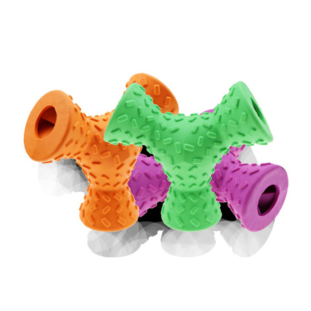 1Pcs Dog Chew Feeding Rubber T - Rubber Treat Dispensing Dog Toy recension och pris