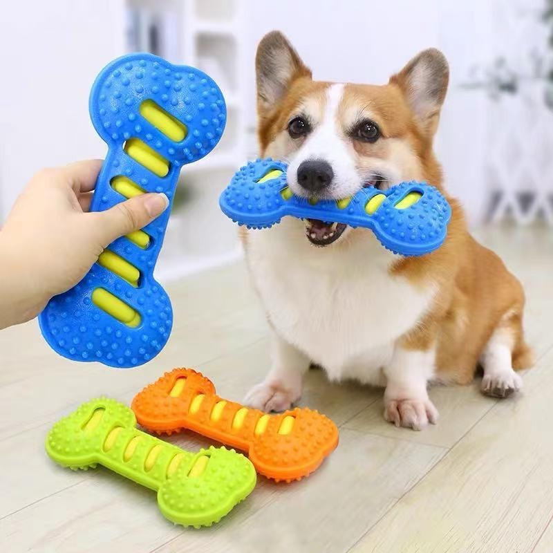 Rubber Bone Dog Molar Stick No - Teeth Cleaning Dog Chew Bone recension och pris