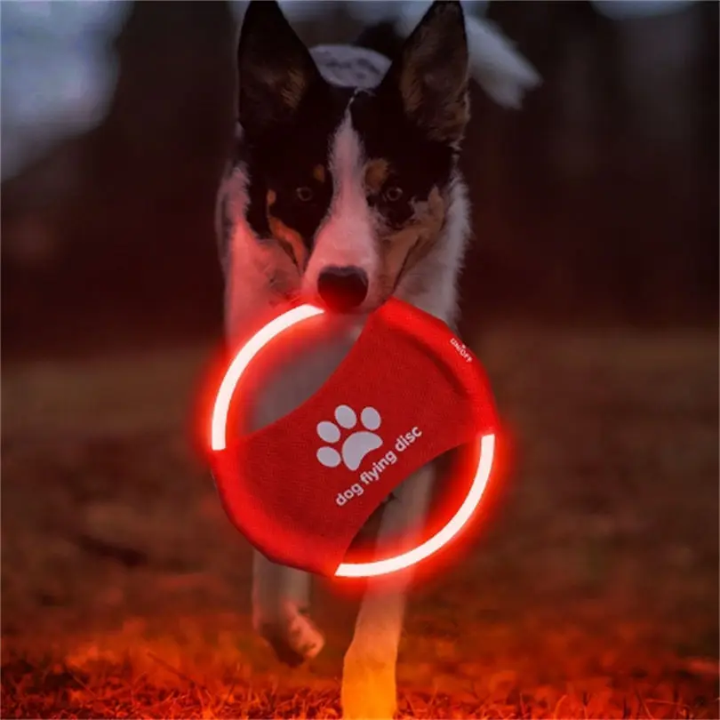 Dog Toy LED Glowing Rechargeab - Flying Disc Dog Training Toy recension och pris