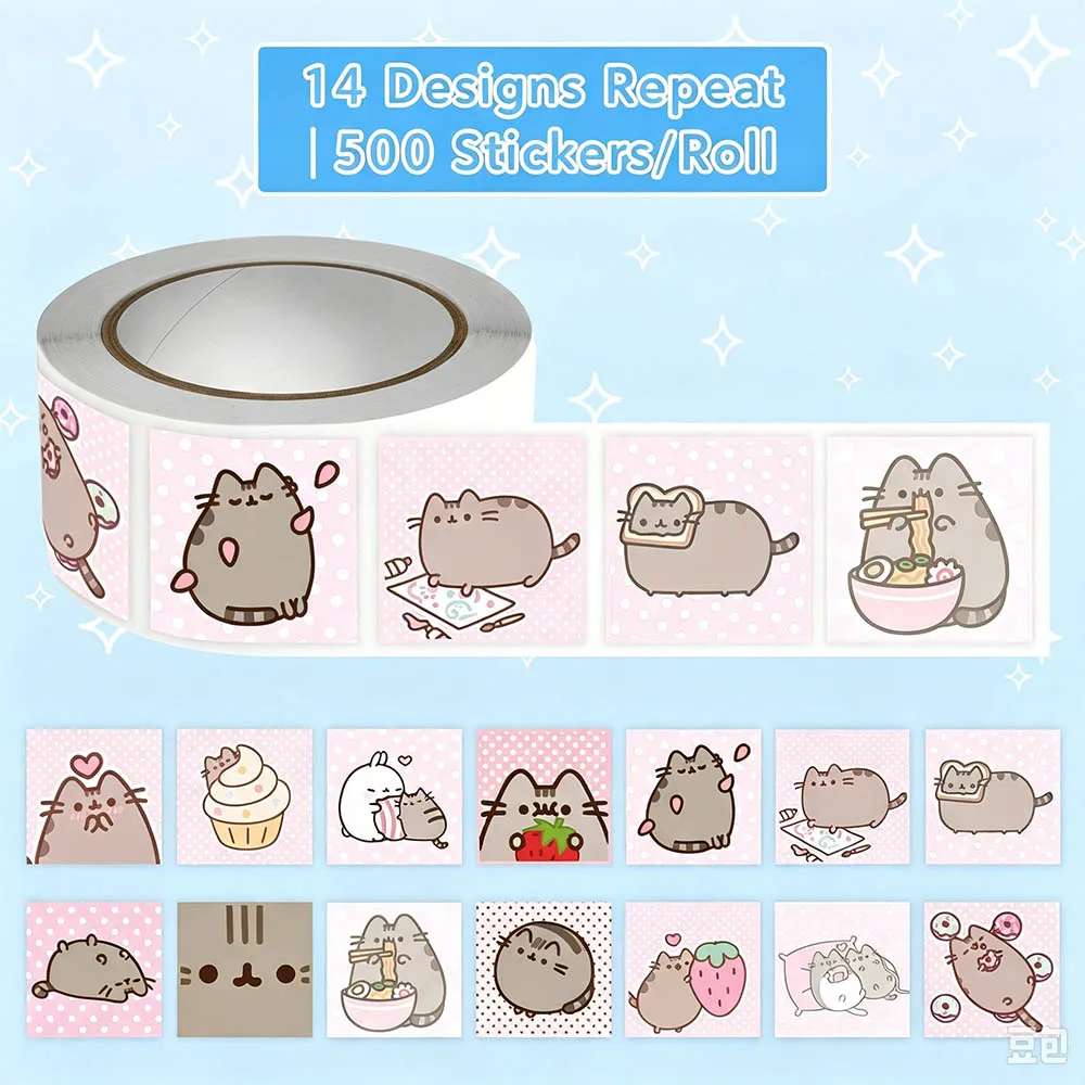 Hou 500pcs Pusheen Cartoon Cat - Cat Toys recension och pris