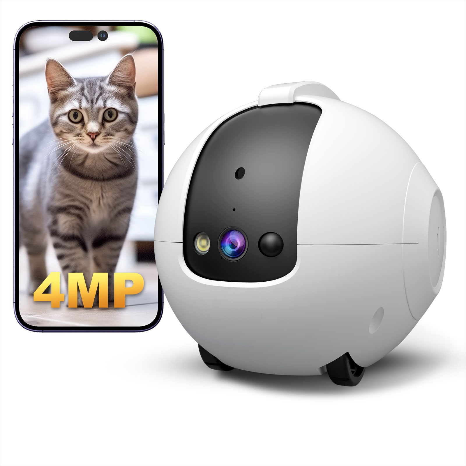 Pet Camera Robot 4MP Pet Compa - Dog Toys recension och pris