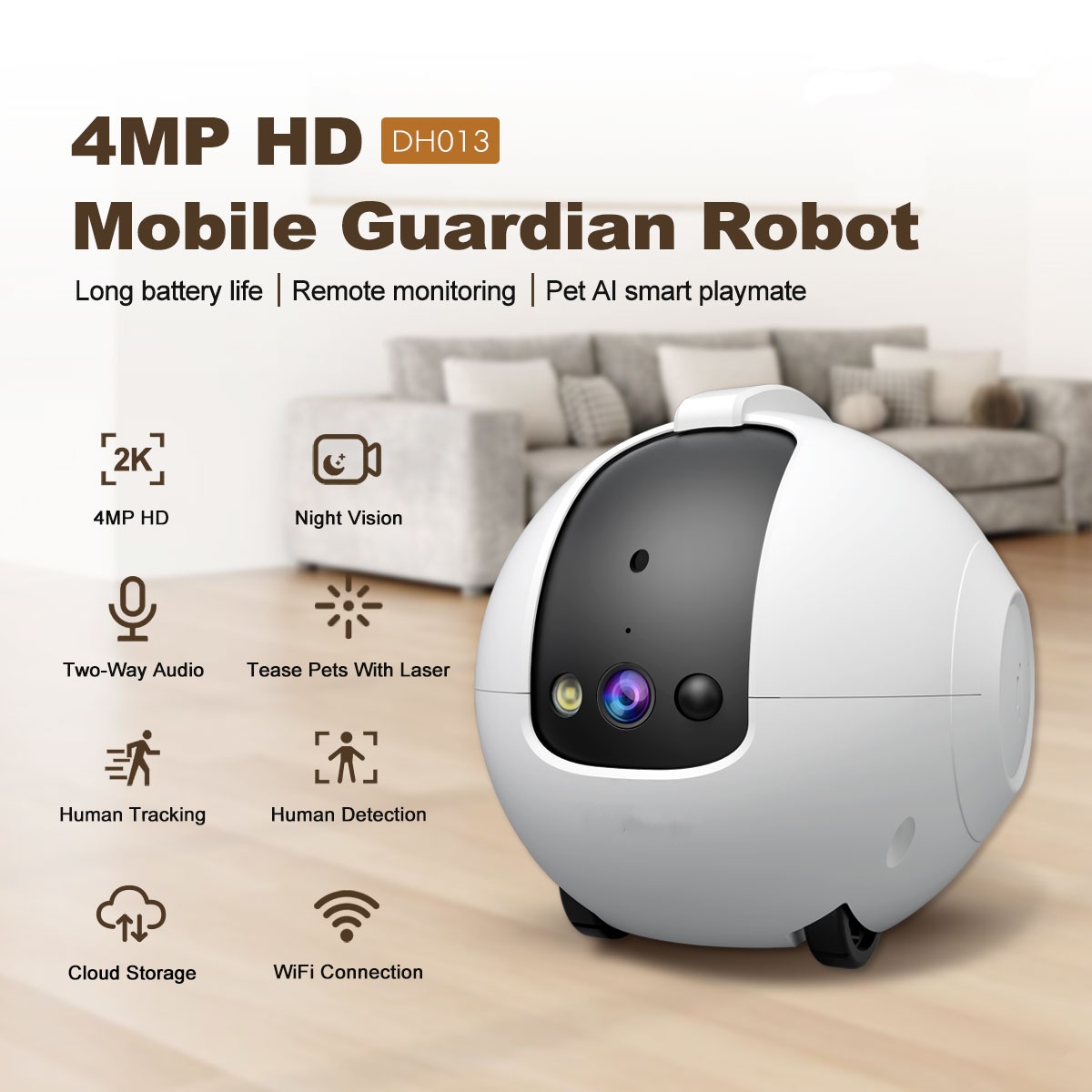 Pet Camera Robot 4MP Pet Compa - Dog Toys recension och pris