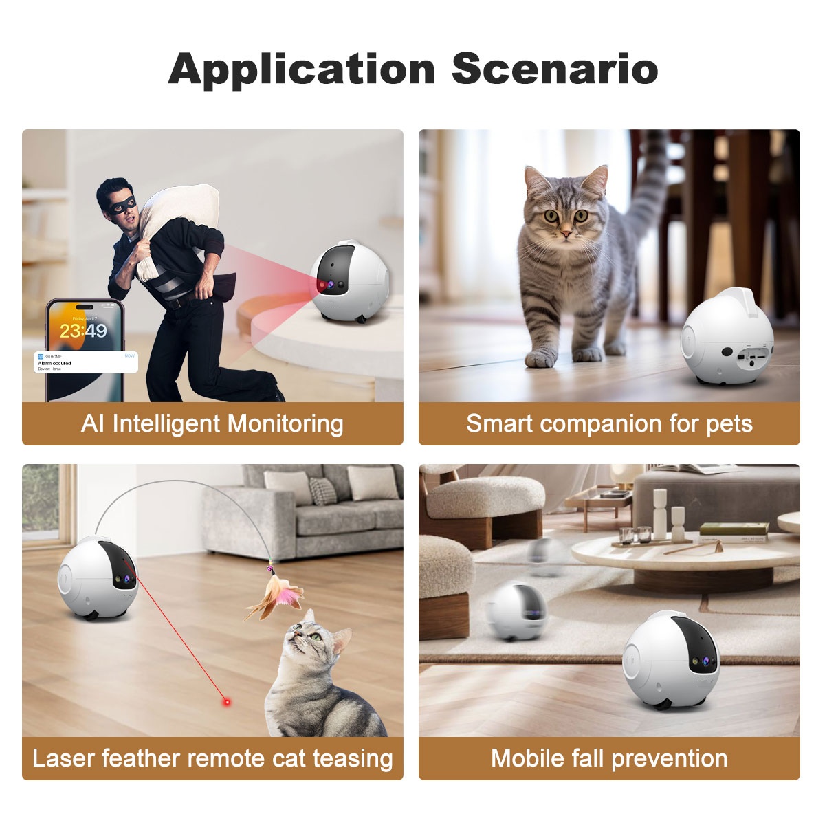 Pet Camera Robot 4MP Pet Compa - Dog Toys recension och pris