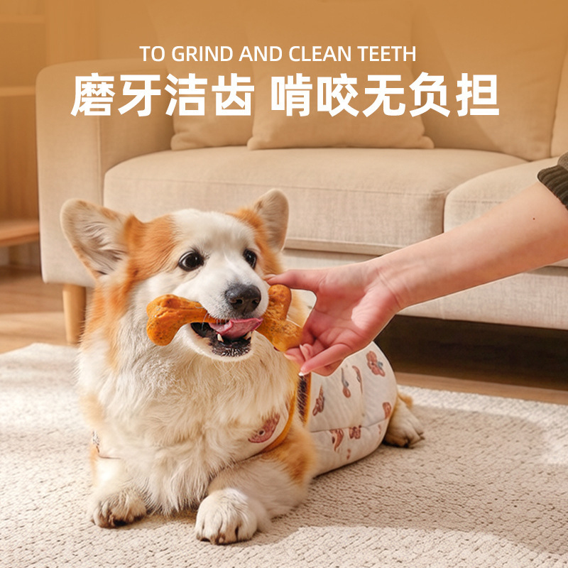Dog ToyTPRDurable chew-resista - Teeth Cleaning Dog Chew Bone recension och pris